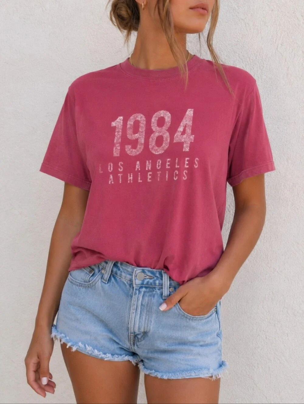 Brandy Melville 1984 Los Angeles Athletics Graphic Tee | Vintage Wash